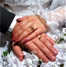wedding video holding hands